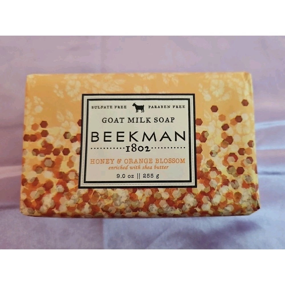 Beekman 1802‎ Honey & Orange Blossom Goat Milk Soap, 9 oz. JUMBO SIZED Bar - NEW
